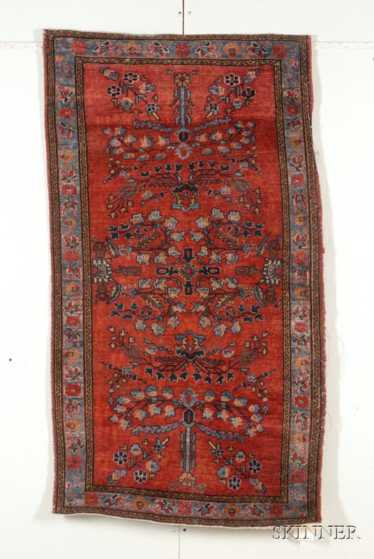 Appraisal: Sarouk Rug West Persia early th century small areas of