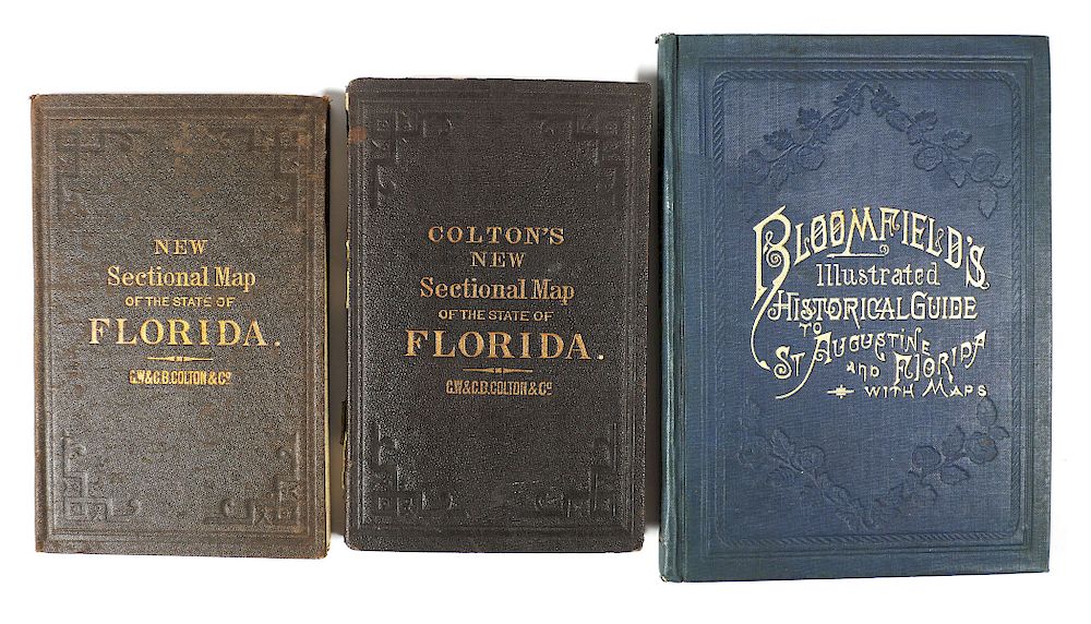 Appraisal: Early Florida Maps Bloomfield Colton s Three early Florida maps