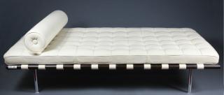 Appraisal: Contemporary Barcelona daybed A contemporary Barcelona day bed Designed by