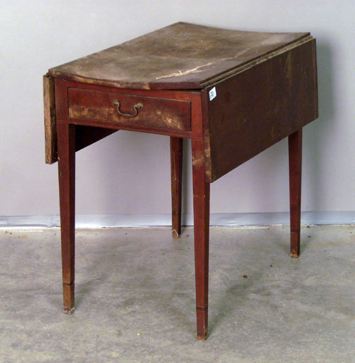 Appraisal: Pennsylvania Federal walnut Pembroke table ca h w d