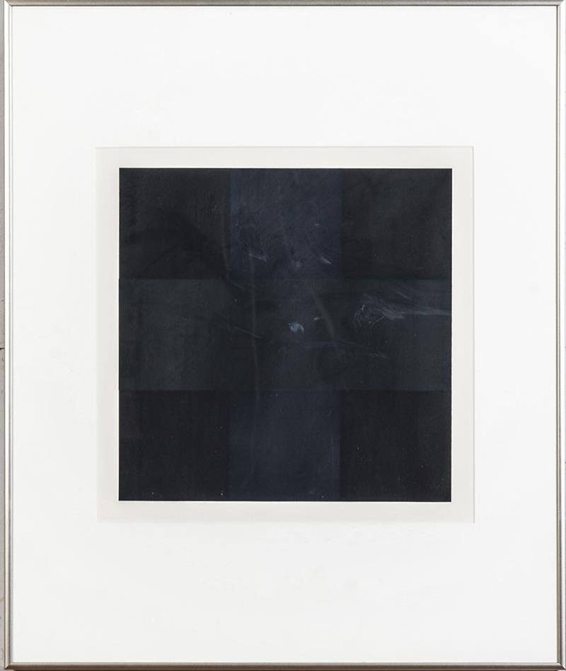 Appraisal: AD REINHARDT - UNTITLED Screenprint in blacks on wove paper