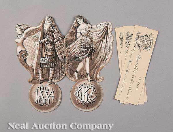 Appraisal: Mardi Gras Mistick Krewe of Comus Ball Invitation and Envelope