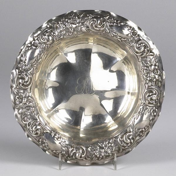 Appraisal: AMERICAN SILVER BOWL By George Shiebler for Mermod Jaccard Lobed