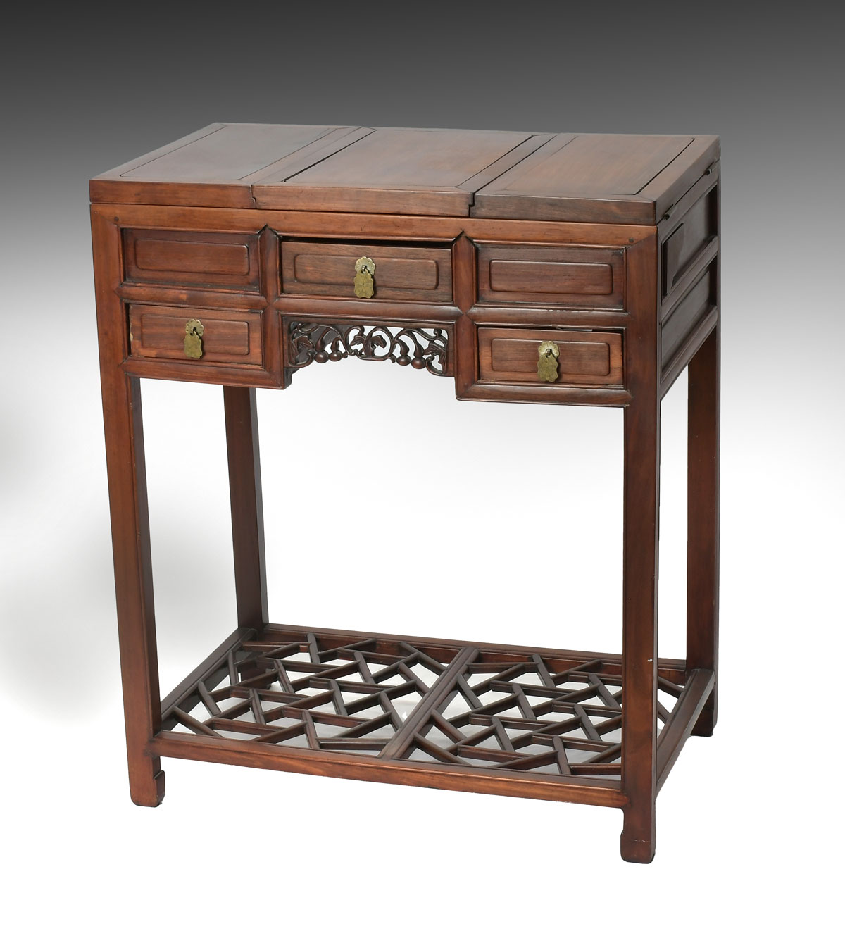 Appraisal: CHINESE FOLDING VANITY WITH MIRROR Approx '' h x ''