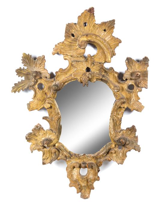 Appraisal: Sale Lot A Venetian Rococo Style Giltwood Mirror th century