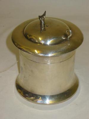 Appraisal: AN EDWARDIAN STRING BOX of circular form the moulded domed