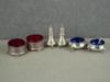 Appraisal: SALT PEPPER LOT - Six piece sterling lot consisting of