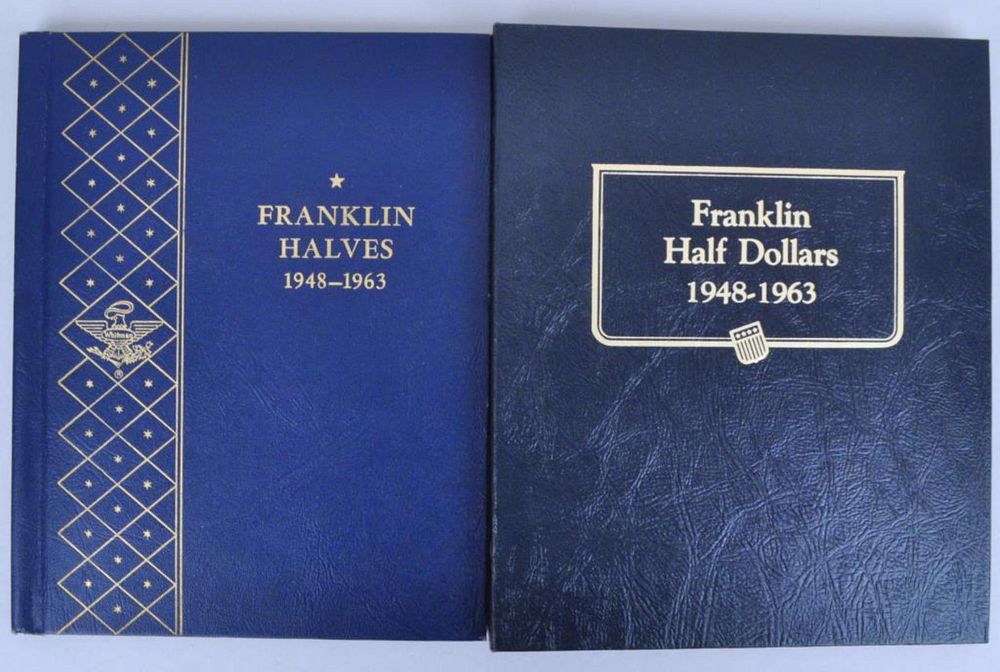 Appraisal: Two Complete Books US Franklin Half Dollars - coins in