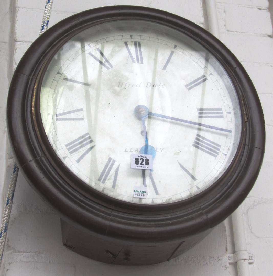 Appraisal: A mahogany cased dial clock late th early th century