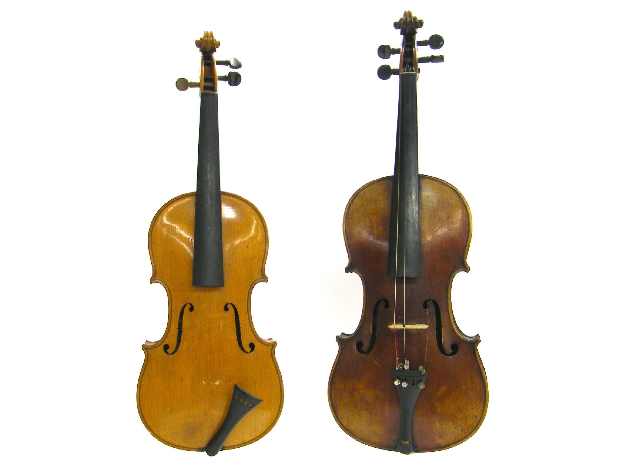 Appraisal: Early th century Stradivari copy violin cm case together with