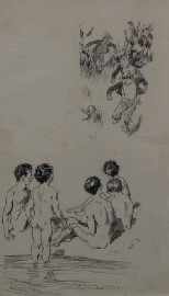 Appraisal: Norman Lindsay - Untitled ink signed 'NORMAN LINDSAY' lower right