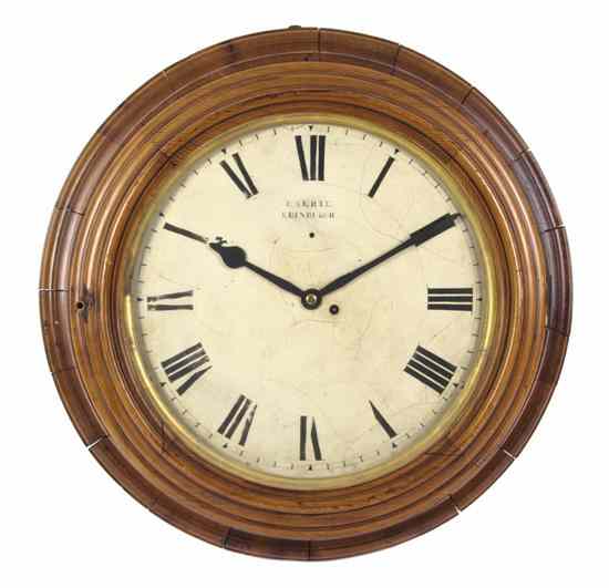 Appraisal: An English Oak Tavern Clock Barrie Edenborough the circular dial