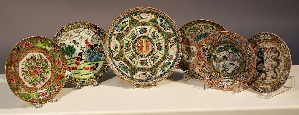 Appraisal: Six th C Chinese Export Plates Six th C Chinese