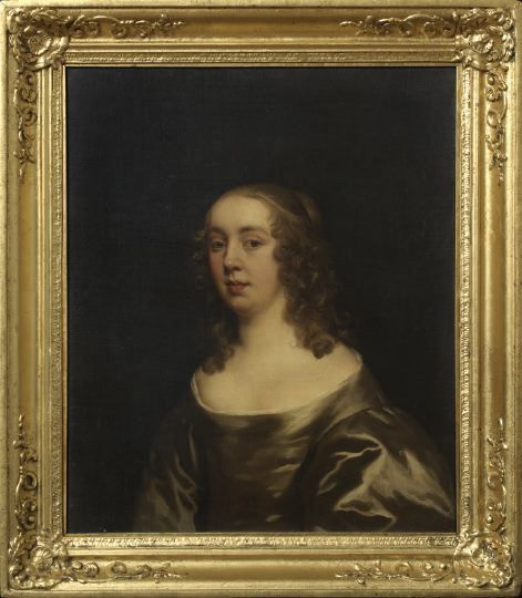 Appraisal: Follower of Sir Peter Lely English b Wesphalia - Portrait