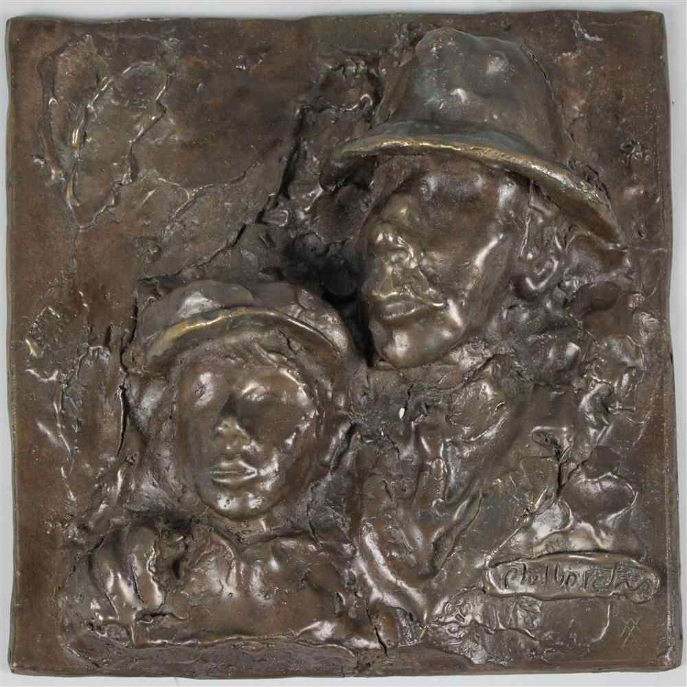 Appraisal: PHILLIP RATNER AMERICAN TH CENTURY PASSING THROUGH ELLIS ISLAND Bronze