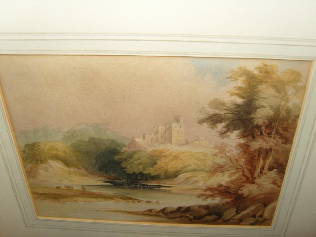 Appraisal: An early th century watercolour of a landscape with cattle