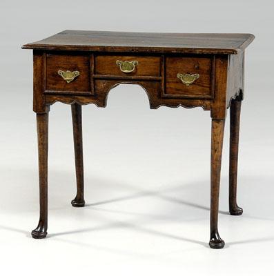 Appraisal: British Queen Anne lowboy elm and other mixed woods three