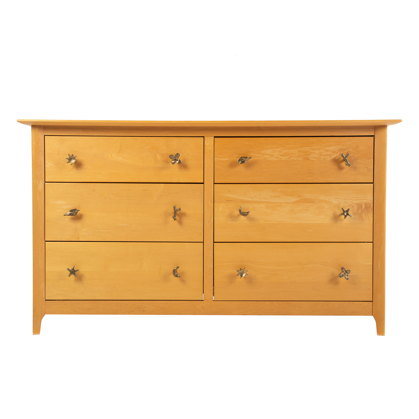 Appraisal: COPELAND CONTEMPORARY SIX DRAWER DRESSER th century with modern decorative