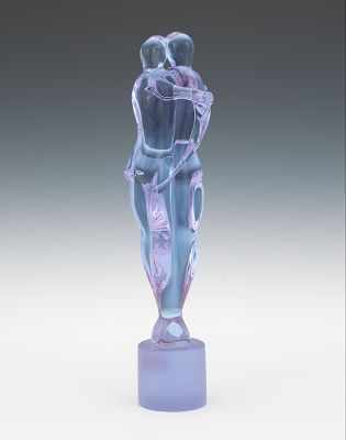 Appraisal: A Vetreria Zane Tagliapetra Alexandrite Glass Figurine An elegant Murano