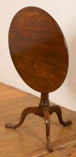 Appraisal: th Century Tilt Top Tea Table Round top with round