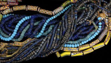 Appraisal: Blue and Multi-Colored Glass Bead Strands together with a Group