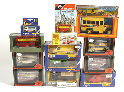 Appraisal: Corgi Buses and others - Corgi Ford Escort Hoover BBC