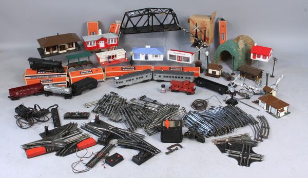 Appraisal: Group of Lionel electric train cars track and accessories including