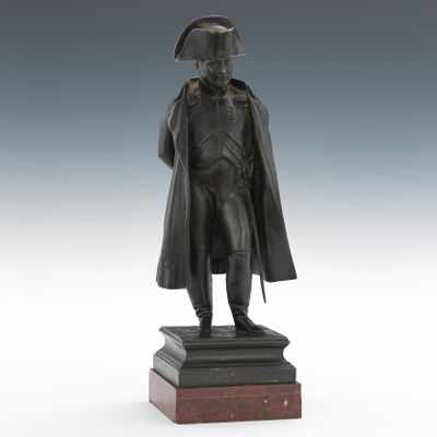 Appraisal: Jean Jacques Pradier French - Standing Napoleon Cast bronze with