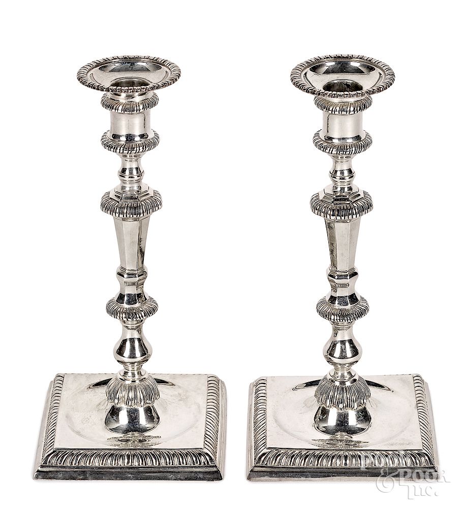 Appraisal: Pair of Ensko sterling silver candlesticks Exclusive on Bidsquare Pair