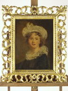 Appraisal: OOC - Portrait of a young girl in white ruffled