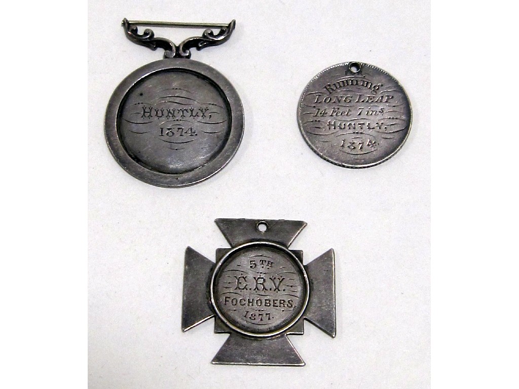 Appraisal: Three silver presentation medals