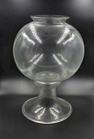 Appraisal: Pittsburgh glass fishbowl Pittsburgh glass fishbowl H Condition Condition reports