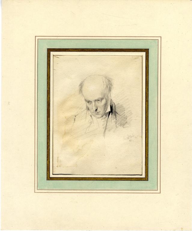 Appraisal: JOHN SCARLETT DAVIS - PORTRAIT OF WILLIAM WORDSWORTH PORTRAIT OF