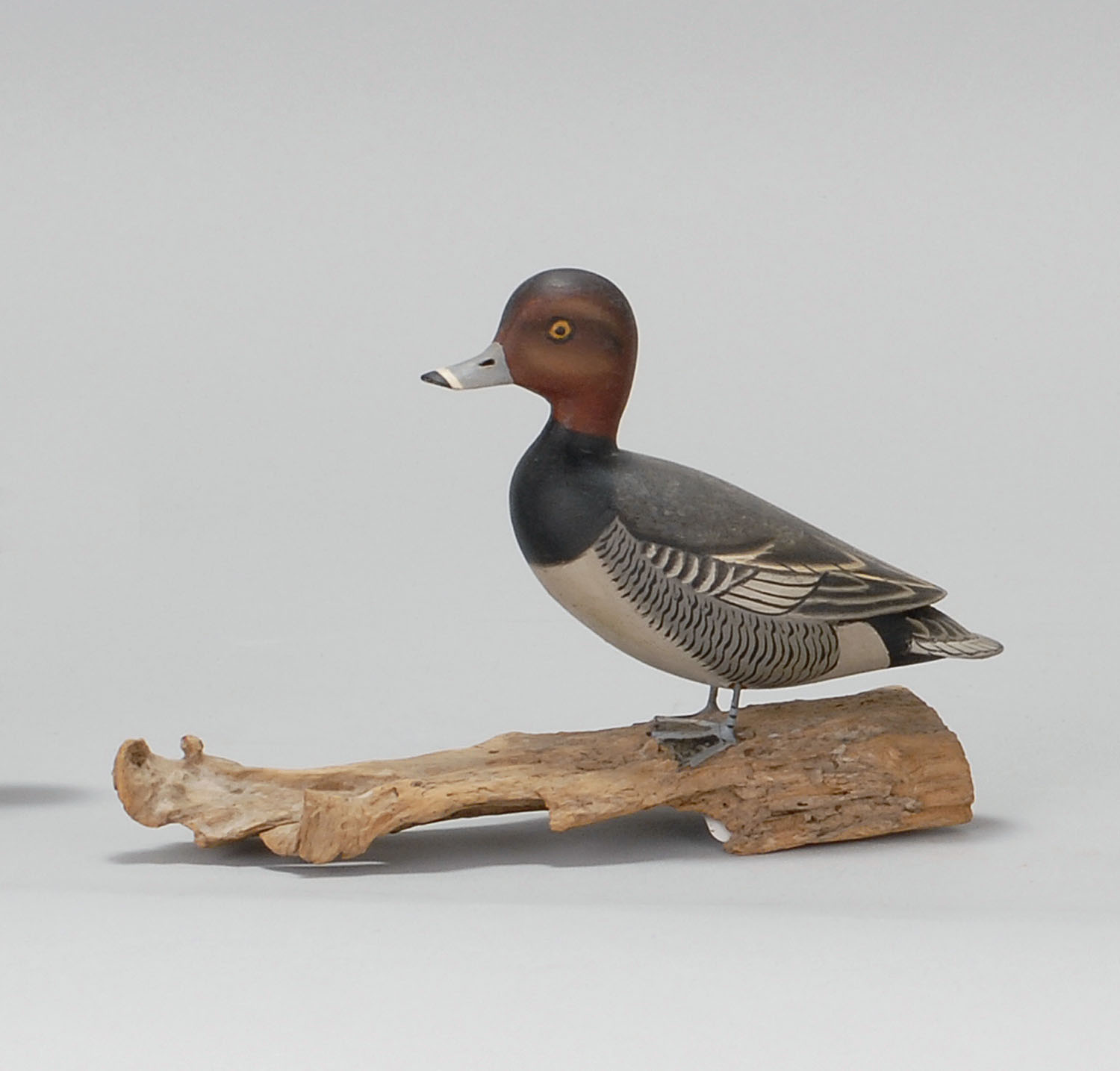 Appraisal: MINIATURE REDHEAD DRAKE By James Lapham of Dennis Port Massachusetts