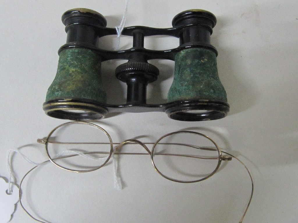 Appraisal: Lot comprising pair of opera glasses and a pair of