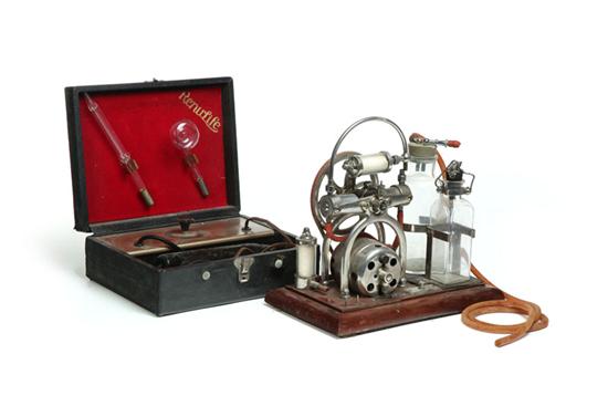 Appraisal: TWO ELECTRICAL MEDICAL DEVICES American st half- th century Pump