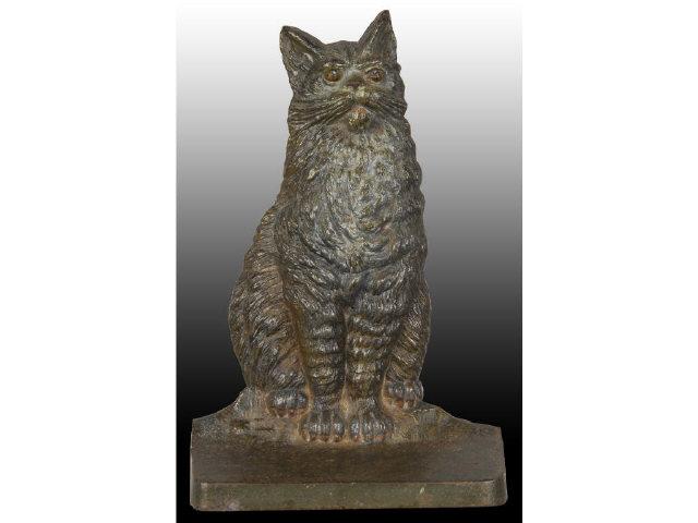 Appraisal: Bradley and Hubbard Cat Cast Iron Doorstop Description Signed on