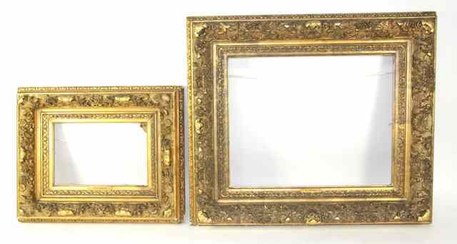 Appraisal: Two gilded picture frames