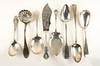 Appraisal: SILVER SERVING PIECES - Lot of eight fancy sterling and