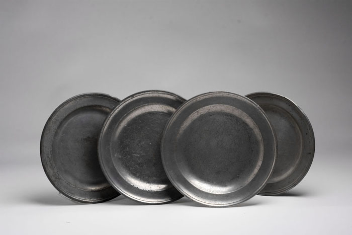 Appraisal: PAIR OF PEWTER PLATES JOHN TOWNSEND CIRCA - London England