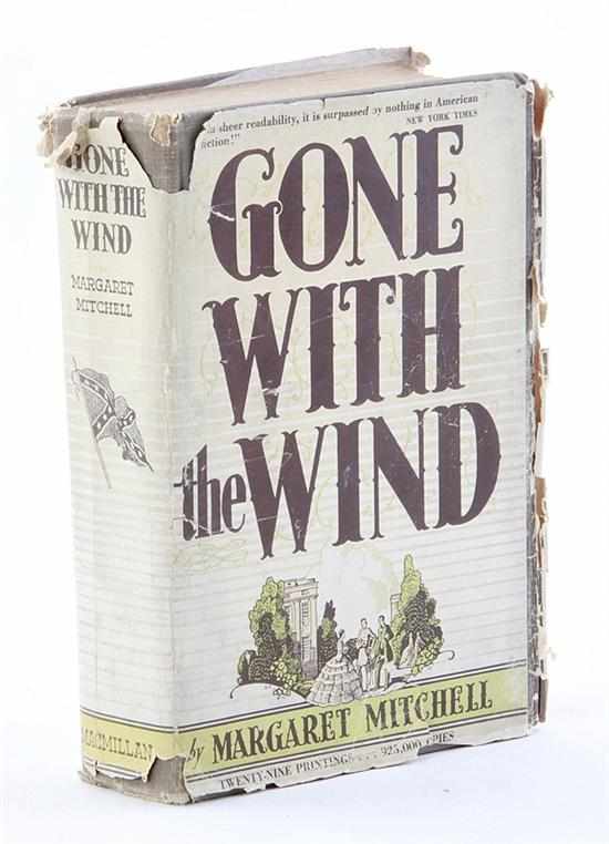 Appraisal: Book signed st edition Gone With the Wind inscribed to