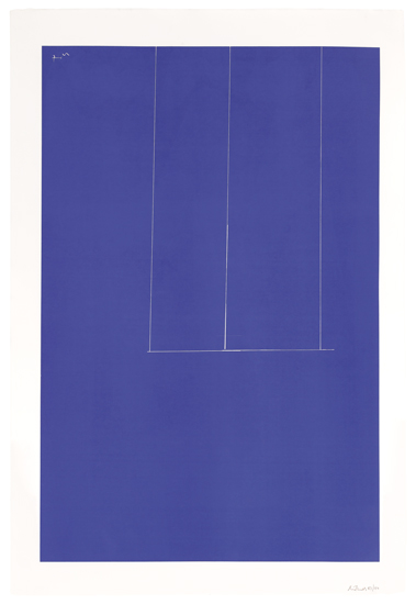 Appraisal: ROBERT MOTHERWELL London Series I Screenprint printed in blue on