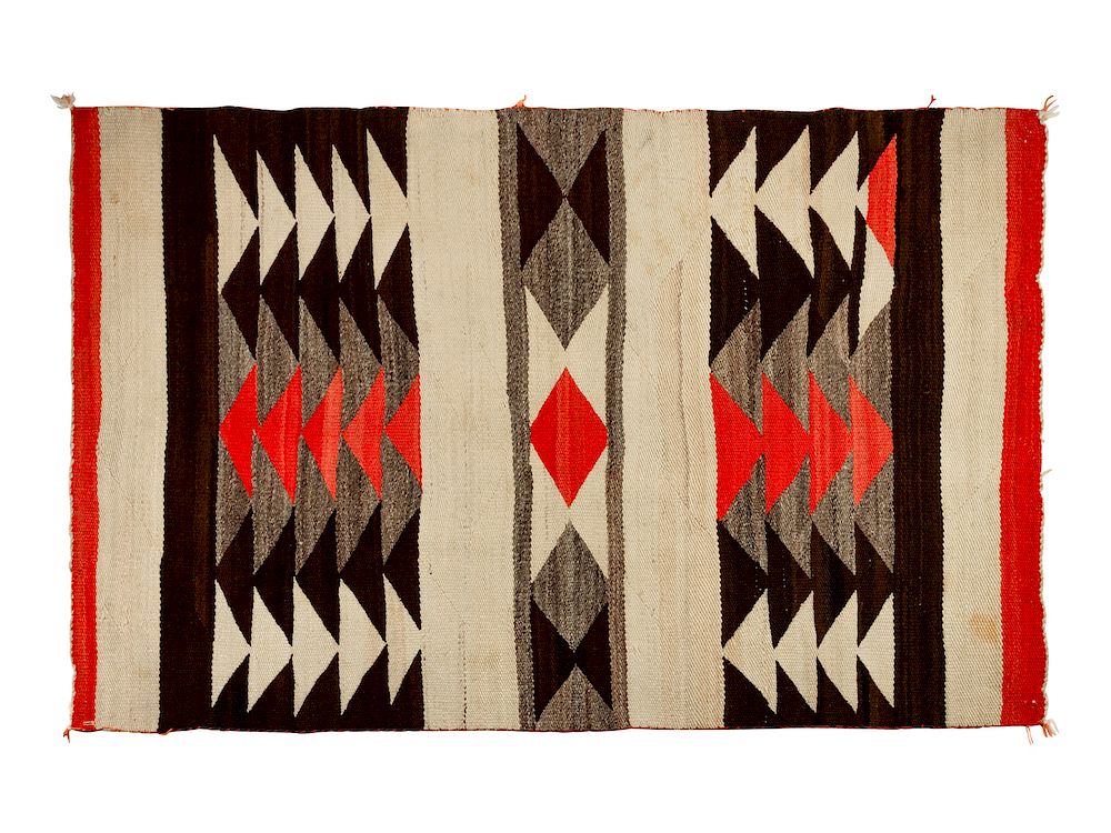 Appraisal: Navajo Transitional Weaving x inches Navajo Transitional Weaving FOURTH QUARTER