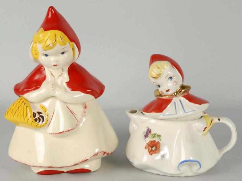 Appraisal: Lot of Porcelain Little Red Riding Hood Items Description Includes