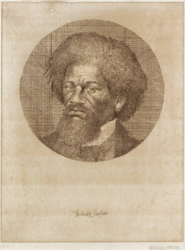 Appraisal: CHARLES WHITE - Frederick Douglass Etching x mm x inches