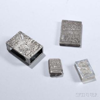 Appraisal: Four Pieces of Chinese Export Silver late th early th