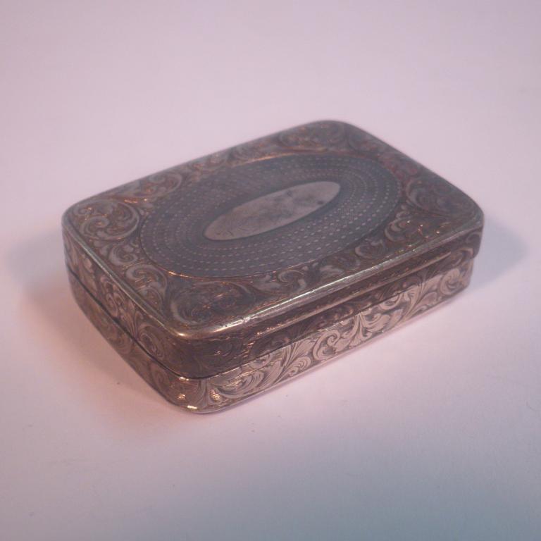 Appraisal: A Victorian silver vinaigrette by Joseph Willmore engraved with foliate