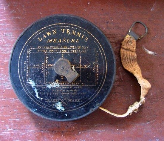 Appraisal: A brass cased lawn tennis measure cm diameter