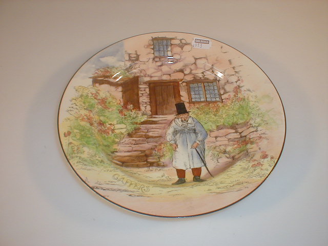 Appraisal: A Royal Doulton Gaffers series plate D