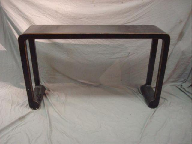 Appraisal: Antique Chinese Black Lacquer Altar Table From a Harrison NY